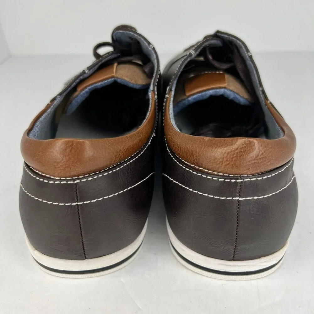 Bruno Marc Mens Rivera-01 FFAXGBCE Brown Black Lace Up Low Size 12 Casual Shoes